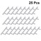 VOSAREA 25 Pieces Stainless Steel Cabinet Pull Furniture Bar Handles For Drawer Dresser Cupboard