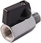 AQSON 1/4" Brass Mini Ball Valve Npt Female X Male Shut-Off Valve