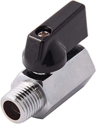 AQSON 1/4" Brass Mini Ball Valve Npt Female X Male Shut-Off Valve