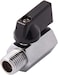 AQSON 1/4" Brass Mini Ball Valve Npt Female X Male Shut-Off Valve