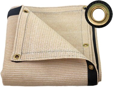Liangkiang-Fang Shai Wang Liangliang Sunblock Shade Cloth Outdoor Parking Shed Swimming Pool Sunscreen Dust-Proof Anti-Uv Tightly Woven Stretch Resistant, Beige, Customizable