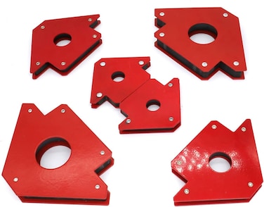 TIOIT COEME Mimoduck Tioit 6 Pcs Arrow Welding Magnet, Magnet Set For Metal Working 25, 50, And 75 lbs Strength Magnetic Holder, 45,90,135,180Degree Angle Fits Welding, Soldering, Assembling
