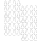 Garneck 60Pcs Shower Curtain Hooks Rings Metal Shower Curtain Hooks For Bathroom Shower Rod Curtains