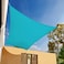Mofish Blue Rectangle Sun Shade Sail Large Canopy 5X7 meter Outdoor Shade Cloth UV Block Fabric For Patio Backyard Garden, 320D Polyester Cloth &amp; Pu Coating