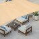 P&amp;A Pa Original Sun Shade Sail Rectangle 6 X 8 meter, 185Gsm Shade Sail UV Block Canopy Awning For Patio Backyard Lawn Garden Outdoor Activities For Patios, Lawn, Porch,Backyard,Sand Beige