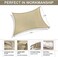 P&amp;A Pa Original Sun Shade Sail Rectangle 6 X 8 meter, 185Gsm Shade Sail UV Block Canopy Awning For Patio Backyard Lawn Garden Outdoor Activities For Patios, Lawn, Porch,Backyard,Sand Beige