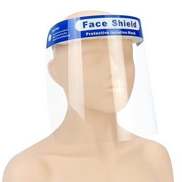 Sofia Clothing 5 Pcs Reusable Safety Face Shield, Elastic Transparent Full Face Protective Visor With Eye &amp; Head Protection, Disposable Face Shield Protect From Saliva Oil Splash And Etc
