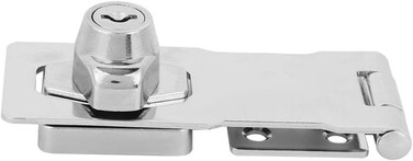 Junluck Keyed Hasp Lock, Hasp Lock, Safety Hasp, Stable For Home Household Family Furniture