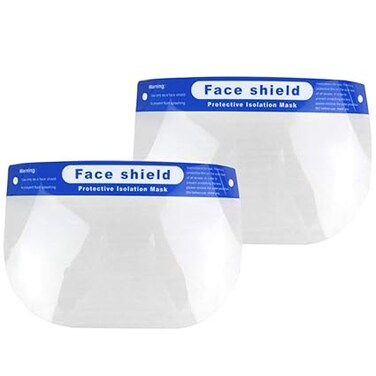 Garneck 4Pcs Clear Face Shield All Purpose Face Shield Eye And Face Protective Face Shield