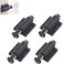 WANLIAN Magnetic Sliding Door Heavy-Duty Touch Door Lock Cabinet Sliding Door Lock And Snap Sliding Door Magnetic Buckle Rv Drawer Closer Kitchen Cabinet Door Closing (Black 1)