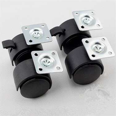 HUANGYUZHENZHI 4Pcs Universal Furniture Wheels Replacement Chair Caster Accessories For Platform Trolley Chair Furniture Hardware Tool (Size : 2 Inch)
