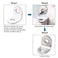 Uxcell Furniture Shelf L Shaped Angle Bracket Corner Braces Support 20mm X 20mm X 16mm,25 Pcs