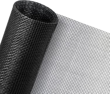 Senneny 59" X 106" Adjustable Window Screens, Diy Custom Fiberglass Screen Mesh, Window Screen Replacement For Windows Doors And Patio Screens, Pet Screen (59" X 106", Black)
