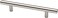 Franklin Brass Cabinet Pull, Stainless Steel, 3-3/4 In (96mm) Drawer Handle, 25 Pack