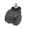 Uxcell Sourcingmap A10011400Ux0175 Threaded Stem Connector Twin-Wheel Chair Caster - Black