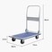 AQSON Heavy Duty Folding Trolley Cart 150Kg Platform Flat Hand Barrow Sack Warehouse Folding Platform Trolley
