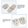 SUNESA Door Hinges Stainless Steel Flap Hinge Folding Hinge Chair Bed Fixed Connection Accessories Table Top Round Table Hinge (8/20 Packs) Cabinet Hinges Door Hardware (Size : 20 Packs)
