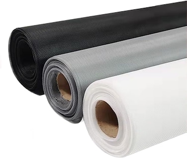 Huanyumesh Fiberglass Screen Mesh,Window Screen, Fly Mosquito Net,Insect Barrier Screens For Windows Doors And Patio, Insect Mesh Screen Roll (1.2X30M, Grey)