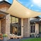 D&amp;D Okj Sun Shade Sails 5X7M Rectangle UV Block Canopy 185Gsm HDPE Awning For Backyard Patio Garden Pool Outdoor Activities, Sand Beige (500 X 700 cm)