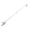 Aexit Furniture (Standard Parts) Cabinet Doors Gas Lift Pneumatic Support 100N (77Ry287Qf163) Silver Tone