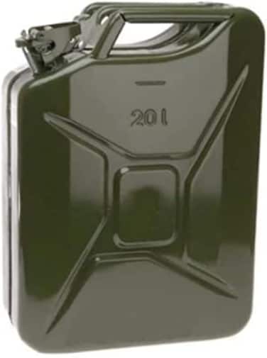 AQSON 20L Liter Jerry Can Metal Style For Petrol/Diesel/Water