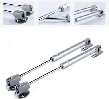 Moon-1 [2 Pack] Gas Spring, 150N/33Lb/15Kg, Gas Strut, Gas Shocks, Soft Close Hinges, Toy Box Hinges, Lift Supports, Lid Support, Kitchen Cabinet Hinges