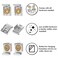 Generic Millennial Essentials 4 Sets (16 Pieces) Spring Loaded Mirror Hanger Clips Set Unframed Mirror Mount Clips With Screws And Rawl Plugs (4 Sets (16Pc))