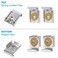 Generic Millennial Essentials 4 Sets (16 Pieces) Spring Loaded Mirror Hanger Clips Set Unframed Mirror Mount Clips With Screws And Rawl Plugs (4 Sets (16Pc))