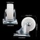 Xinzistar 6 Pcs Castor Wheels Heavy Duty, Swivel Castors Wheels, 40mm, Trolley Furniture Swivel Casters