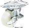 Generic Swivel Caster Wheels 1.5 Inch / 40mm Wheel Top Plate Caster With Brake, 66Lb Total Capacity, 4Pcs