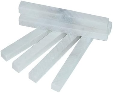 Generic Engineers French Chalk Flat Soapstone Welders Metal Marking Stick Box, White Marble Chalk Professional Quality (25)