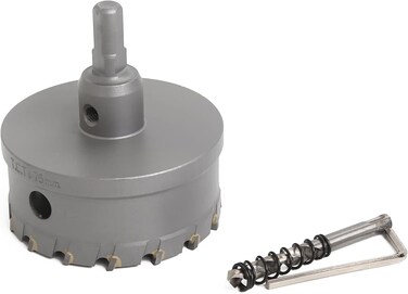 Generic 75mm Tct Hole Saw Cutter With Pilot Drill Bit, Carbide Tipped For Hard Metal, Stainless Steel, And Wood, Vt3130