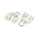 X-DREE 10mm Dia Twin Wheel Plastic Curtain Track Rail Roller Hanging Glider Beige 30Pcs