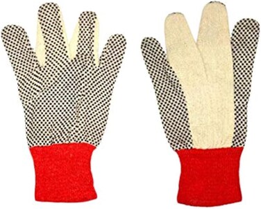 Generic Cotton Dotted Gloves - Multi Color