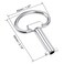 Uxcell Electrical Cabinet Key 5mm Hole Zinc Alloy Water meter Box Safety Key 54X40mm 5Pcs