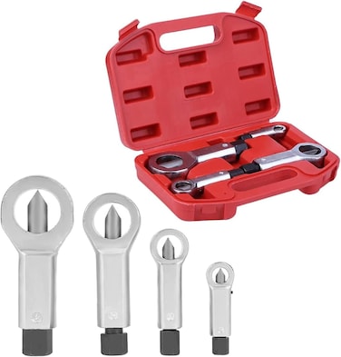 does not apply 8 Pieces Screw Extractor Set, Screw Extractor Drill Bit Damaged Screw Broken Bolt Water Pipe Remover Set (8 Pieces Screw Extractor)