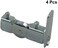 NJM Sliding Wheel Model 309-2 End Wheel, 4 Piece
