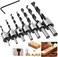Womdee Countersink Drill Bit With Center Punch 8 Pack For Woodworking, Wood Screw Countersink/Pilot Hole Drill Bit Set, Woodworking Chamfering Counter Bits Carpentry Reamer Plated Diameter 3-10mm