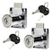 LC LICTOP Lictop 2Pcs Cabinet Locks With 2 Keys Not Universal Office Desk Drawer Lock Zinc Alloy Showcase Door Lock Furniture Wardrobe Locks