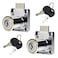 LC LICTOP Lictop 2Pcs Cabinet Locks With 2 Keys Not Universal Office Desk Drawer Lock Zinc Alloy Showcase Door Lock Furniture Wardrobe Locks