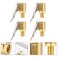 Bestomz 4Pcs Air Chuck Heavy Duty Closed Flow Lock On Tire Chuck With Clip For Inflator Gauge Compressor Accessories Yellow