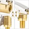 Bestomz 4Pcs Air Chuck Heavy Duty Closed Flow Lock On Tire Chuck With Clip For Inflator Gauge Compressor Accessories Yellow