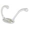 Generic Metal Hat And Coat Hook Wall Hanger - Chrome, Silver