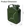 Remart Kf Metal Jerry Can For Petrol/Diesel/Water Extra Large Liquid Storage Canister With Flexible Spout Heavy Duty Food Grade Water Jug/Jerry Camping &amp; Emergency (5L)