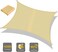 TDOO Sun Shade Sail Waterproof Ou R Rectangle Shade Canopy UV Block Awning For Patio Garden Backyard Lawn (3M*5m)