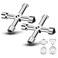 Generic Water Key Tool 4 Way, 2 Pack Universal 4 Way Multi Functional Utilities Key, meter Box Key Gas Key meter Key, Service Cross Key For Electric Water Gas meter Box Cupboard Cabinet Opening Key