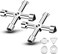 Generic Water Key Tool 4 Way, 2 Pack Universal 4 Way Multi Functional Utilities Key, meter Box Key Gas Key meter Key, Service Cross Key For Electric Water Gas meter Box Cupboard Cabinet Opening Key
