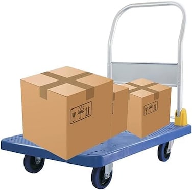Generic Folding Platform Truck Hand Truck Foldable Pushcart Dolly With 360 Degree Swivel Wheels For Easy Storage (Load Capacity 200Kg, 400Kg, 600Kg) (400Kg)