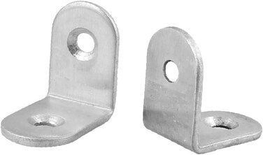 Generic 2 Pcs 4mm Mounted Hole Metal 90 Degree Glass Shelf Holder Support (548Fe396-A222-11E9-8D7C-4Cedfbbbda4E)