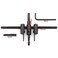 Generic 30 mm - 200 mm Adjustable Circle Hole Cutter Set, Heavy Duty Wood Hole Saw Circle Cutter, Wood Working Twist Hole Diy Tools For Woodworking Large